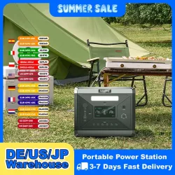 SOLARPLAY Q2501 Tragbares Kraftwerk 2160WH LiFePO4-Batterie mit 2400W (4800W Spitze) AC-Ausgang Solargenerator für Gartenparty