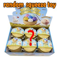 Blind Box Bunte Simulierte Knödel-Squishies zur Entspannung, Angstlinderung, Stressabbau und Stimmungsverbesserung, Rebound-Quetschspielzeug