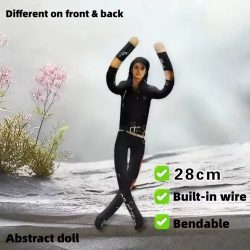 Anime Michael Jackson Cosplay Requisiten-Puppe Plüsch-Stoffpuppe Raumdekoration Abstrakte Gelenkbewegliche Requisiten Geschenk