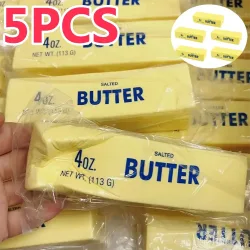 5/1 Stück Quetschbares Elastisches Butter-Stick Fidget-Spielzeug Käse Stressabbau-Spiel Entspannungs-Scherzartikel Quetschspielzeug zur Angstlinderung