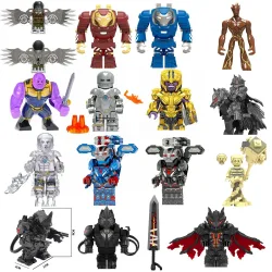 Meistverkaufte Kinder-Anime-Figuren Helden-Bausteine Kindergeschenk Montage-Spielzeug Modell Mini-Filmfiguren Figurinen-Bausteine