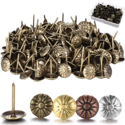 100 Stück Durchmesser 11 mm Holzschmuck Geschenk Weinkiste Box Sofa Dekorative Reißzwecke Polsternägel Nagel Reißzwecken Türnagel Box Pack