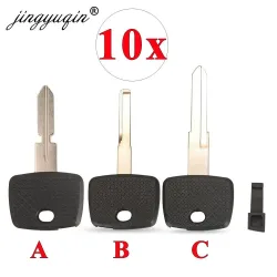 Jingyuqin 10 Stück Ungeschnittene Transponder-Zündschlüsselgehäuse mit HU39 HU64 YM15 Ungeschnittener Klinge für Mercedes-Benz Vito Actros Sprinter