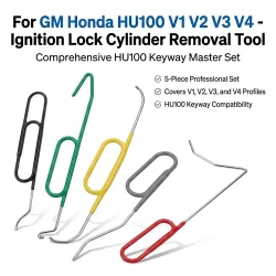 Werkzeug zum Entfernen des Zündschlosszylinders für GM Honda HU100 V1 V2 V3 V4 Reparaturwerkzeug