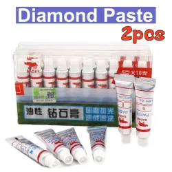 2 Stücke Glas Metall Poliercreme Diamant Schleifpaste 320-10000 Körnung Keramik Läpppaste Öliges Schleifwerkzeug W0,5 ~ 40 Mikron