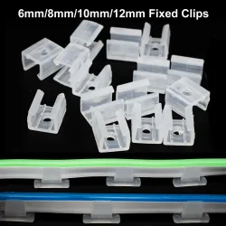 6mm 8mm 10mm 12mm LED Streifen Fix Clips Halter Stecker Zubehör Für Befestigung 2835 Neon Licht 220V Flexible COB Kunststoff Schnalle