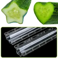 1pc Gurke Gestaltung Form Fünfzackigen Stern Form Herz-förmigen Garten Gemüse Wachstum Bilden Form Küche Kochen Werkzeuge drop