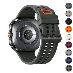 Original 1:1 Silikonarmband für Samsung Galaxy Watch Ultra 2 Armband 47mm Sport Ersatzarmband Correa Galaxy Watch 2026 Ultra