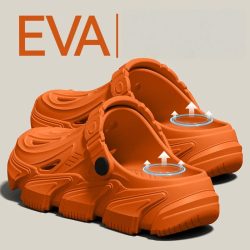 Herren Clogs im neuen Frühjahr- und Sommer-Stil: Bequeme, weiche EVA-Clogs im Mecha-Stil mit dicker Sohle für drinnen, draußen und den Urlaub ? vielseitig und einfach