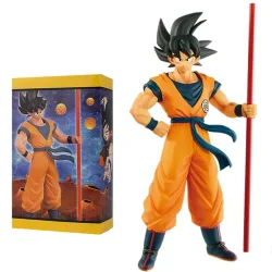 22 cm Anime Dragon Ball Son Wukong Action Puppe Super Saiyajin Son Goku Modell PVC handgemalte figur Spielzeug Geburtstag geschenk Dekoration