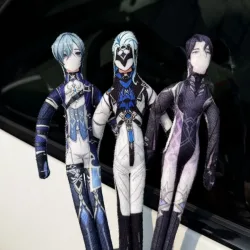 26cm Flexibler Körperdraht Genshin Impact Lohen / Zandik Der Arzt Il Dottore / Pantalone Plüschtier Anime-Spielfigur Plüschpuppe