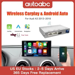 AUTOABC Drahtlose CarPlay für Audi A3 S3 8V 2013-2018 Android Auto Mirror Link AirPlay Reverse Kamera Multimedia zubehör