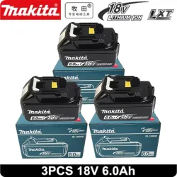 100% Original Makita 6Ah für Makita 18V Akku BL1860B BL1840 BL1830B BL1850B BL1850 BL1860 BL1815 Ersatz-Lithium-Akku