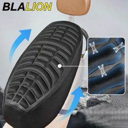 BLALION Hochelastischer 3D-Motorradsitzbezug Atmungsaktiv Stoßdämpfend Dicker Elektromotorrad-Sitzbezug Sonnenschutz