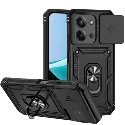 DIXSG, Rüstung Stoßfest Fall Für Xiaomi Redmi 15C 4G 5G 173,2mm Metall Ring Halter Schiebefenster Kamera objektiv Schutz Zurück Abdeckung