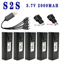 3,7 V 2000 mAh Für S2S Drohnen Batterie Ersatzteil S2S Batterie Ladegerät Sets Original Lipo Batterie RC Drone Teil zubehör