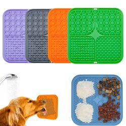 Pet Lick Silikon Matte Langsam Feeder Hundefutter Platte Baden Ablenkung Sucker Training Feeder für Hunde Küche Liefert