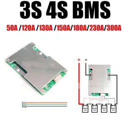 3s 4s Li-Ion Lifepo4 BMS 12V 120a 150a 180a 230a 300a Lithium-Batterie-Schutz platine Waage 3,2 V 3,7 V Auto Start RV Wechsel richter