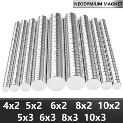 4x2 5x2 6x2 6x3 10x2 10x3mm N35 Superstarker Neodym-Magnet Runder NdfeB Leistungsstarker Permanentmagnet imanes Kühlschrankmagnet