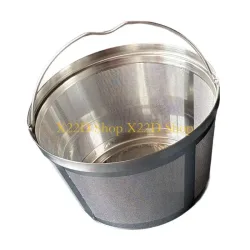 X22D 304 Kaffeefilterkorb aus rostfreiem Stahl, feinmaschiges Design, effizient, langlebig, generisch für Kaffeemaschinen