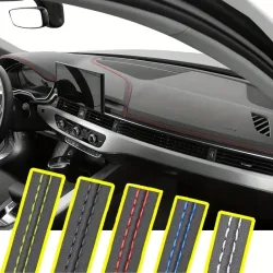 Pu leder Auto Stil Universal DIY Flexible Innen Moulding Trim Streifen Auto Accessori Dekoration Braid Streifen Dashboard Aufkleber Selbst-adhesive aufkleber