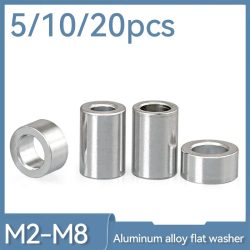 5/10/20 stücke m3 m4 m5 m6 m8 Aluminium legierung flache Unter leg scheibe Liner Dichtung cnc Hülse rc Modell Teil nicht Gewinde Stütz dichtung