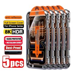1-5 Stück Einfach zu Installierender HD-Displayschutz für iPhone 17 Pro Max 18 15 16 13 11 14 16e 12 Mini XR X Xs 7 8 Plus Air Gehärtetes Glas