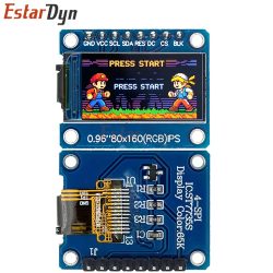 Estardyn 0,96 Zoll IPS LCD TFT Display Modul 160x80 HD 65K SPI Schnittstelle ST7735S 3,3V für Raspberry Pi DIY-Projekte