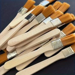10-teiliger Pinsel mit Holzgriff und Nylonborsten zum Ölgemälden, Abstauben und Reinigen ? nicht wiederaufladbares Handwerkzeug-Set ohne Batt