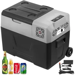 VEVOR 30L 40L 50L 55L Autokühlschrank Mini-Kühlschrank mit Gefrierfach Tragbarer Kompressorkühler 12/24V 110-220V Eisbox für Camping
