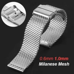Milan ese Mesh Armband für Rolex Edelstahl Armband für DW Falt schnalle Gürtel 18 20mm 22 24mm Universal band für Seiko