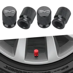 4 Stücke Auto Rad Reifen Ventilkappen Reifen Vorbau Abdeckung Airdust Wasserdicht für BYD Shark 6 Qin Plusdmi Atto 3 Han EV Dolphin Yuan Plus