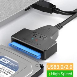 SATA-zu-USB 3.0/2.0-Kabel bis zu 6 Gbit/s für 2,5-Zoll-externe HDD SSD-Festplatte SATA 3 22-poliger Adapter USB 3.0 auf Sata III-Kabel