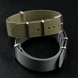 Geripptes Armband für Uhren aus ballistischem Stoff, Uhrenarmband 18 mm, 20 mm, 22 mm, hochwertiges Nylon-Nato-Uhrenarmband-Zubehör