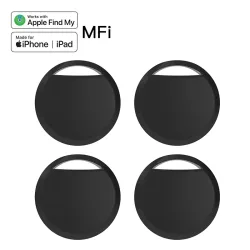 1/2/4 Stück Anti-Verlust-Tracker für Apple Airtag, Ersatz durch Find My Bluetooth GPS-Tracker für Gepäck, iOS, MFi-Schlüsselfinder