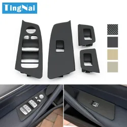 LHD Auto Innen Vorne Hinten Tür Fensterheber Schalter Taste Panel Trim Abdeckung Ersetzen Für BMW 5er G30 G31 F90 525i 530i 540i