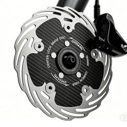 CYCLAMI 160/180mm Carbon-Bremsscheibe, leichter schwimmender Rotor, Sechs-Bolzen/Center-Lock für MTB und Rennrad, Fahrradzubehör