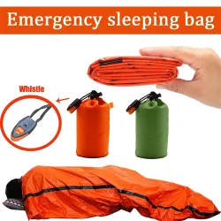 Tragbare Wasserdichte Notfall Überleben Schlafsack Outdoor Edc Camping Ausrüstung Thermische Sack Erste Hilfe Rettungs Kit Mylar Decke