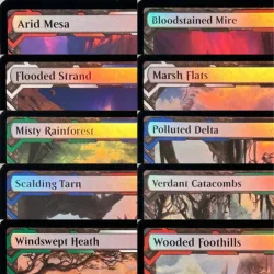 LK31 Fetch Lands Triome Lands/Tricycle Lands Hochwertige TCG Proxy-Karten (Black-Core)