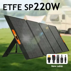 220W Tragbares Solarpanel 420W Faltbares Solarpanel-Set Wasserdichtes Notstrom-Solarladegerät für Powerstation Camping Solar