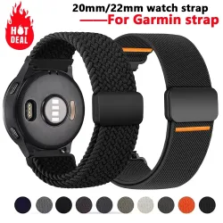 Nylonarmband für Garmin Forerunner 255 265 970 165 55/Active 6 5 Band 18/20/22mm Armband Correa Garmin Venu 4 45mm/Vivoactive 5