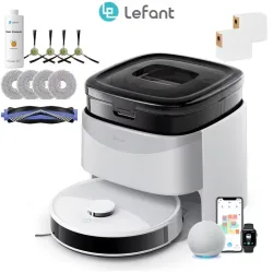LEFANT M3L Roboterstaubsauger, 12000 Pa Saugkraft, Wischen, Staubsaugen, Trocknen, Wischtücher, automatische Reinigung, Staubsammlung