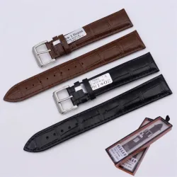 Extra langes, weiches Uhrenarmband aus echtem Kalbsleder ? verlängertes Lederarmband mit Dornschließe aus Bambusknotenmuster für Damen und Herren, 18, 20, 22 mm