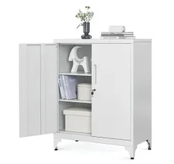 SONGMICS Aktenschrank Aktenschrank, Mehrzweckschrank, Büroschrank mit 2 Türen