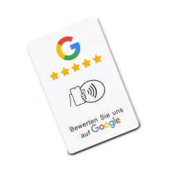 Deutsches Schreiben von NFC-gedruckten Karten, Plattenaufklebern, Ständer für Google Bewertungen, Instagram, WhatsApp, Hahn NFC