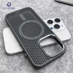 Wärmeableitungsnetz für Magsafe Magnetisches Kabelloses Ladegehäuse für iPhone 16 15 14 13 12 17 18 Pro Max Atmungsaktive Schutzhülle