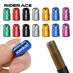 RIDERACE Fahrrad Reifen Ventil Kappe Aluminium Legierung CNC MTB Rennrad Schlauch Reifen Gas Düse Abdeckung für AV Schrader Ventil Staubdicht