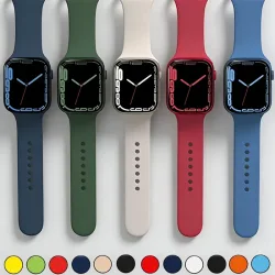 Silikon-Sportarmband für iWatch Serie 11 10 9 8 7 6 5 SE Ultra3 Armband für Apple Watch 44mm 45mm 49mm 46mm 38/40/41/42 mm Band