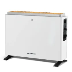 Aigostar Heizgerät mit 3 einstellbaren Wärmestufen, Tragbarer Heizkörper mit Frostwächter stufenloser Thermosteuerung, 2000W, Schnelles Aufheizen, leise und bequem, Überhitzungsschutz, weiß