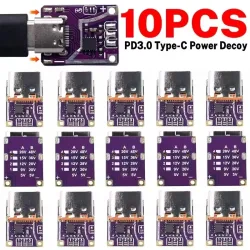 1/5/10 Stück PD3.0 PD3.1 QC3.0 Trigger-Modul Typ-C 5-48V 5A Schnellladungs-Trigger für Power Delivery DIY-Projekte Zubehör
